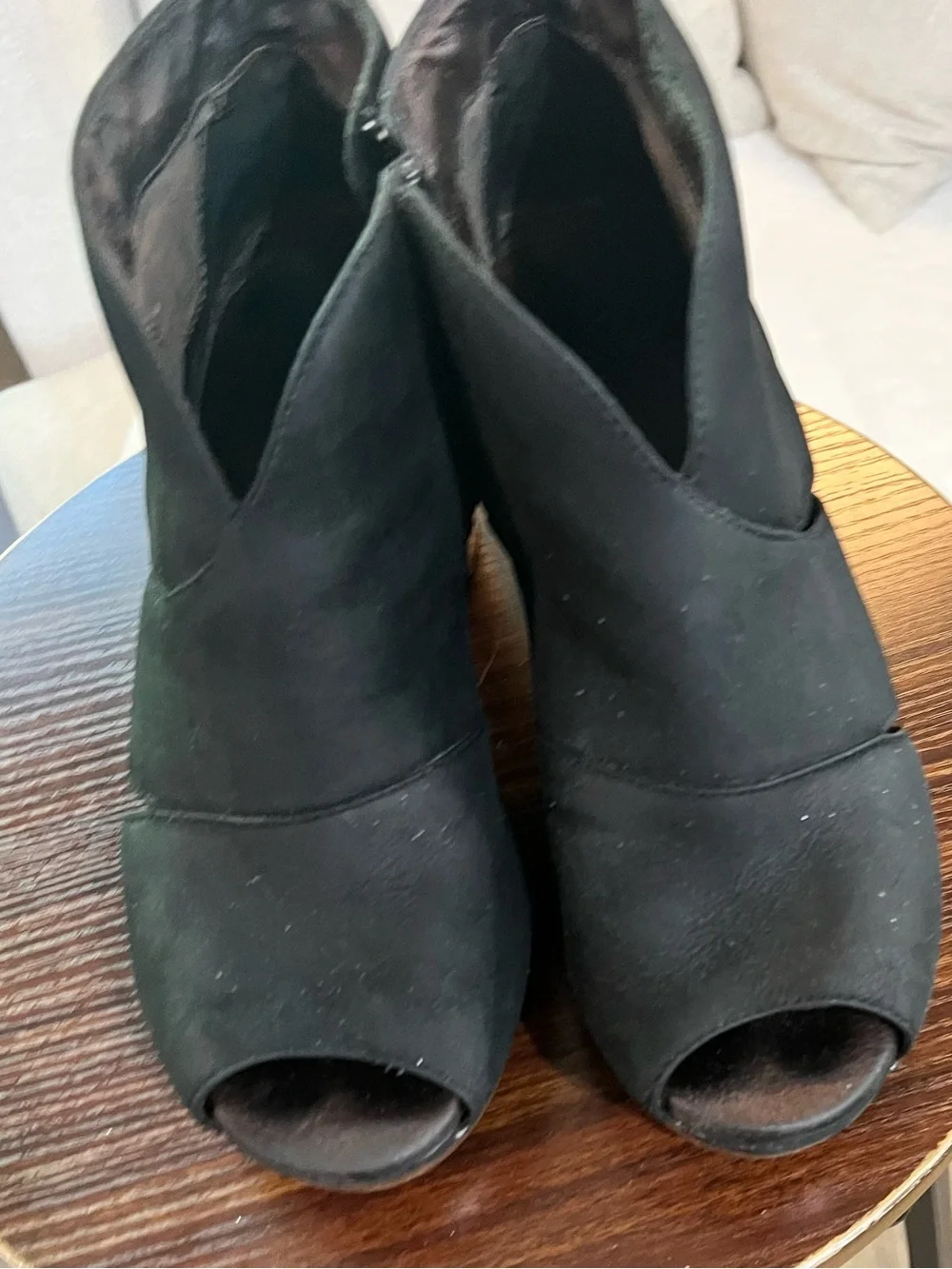 Dansko Black Suedes Leather Peep-Toe Cutout Ankle Clogs. EU 40